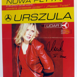 URSZULA - Udar - Plakat reklamowy z autografem