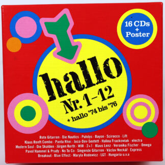 V/A - Hallo Nr. 1-12 + Hallo 74-76 - 16 CD BOX Czerwone Gitary, Rodowicz, Skaldowie, Grechuta, Frackowiak, Breakout