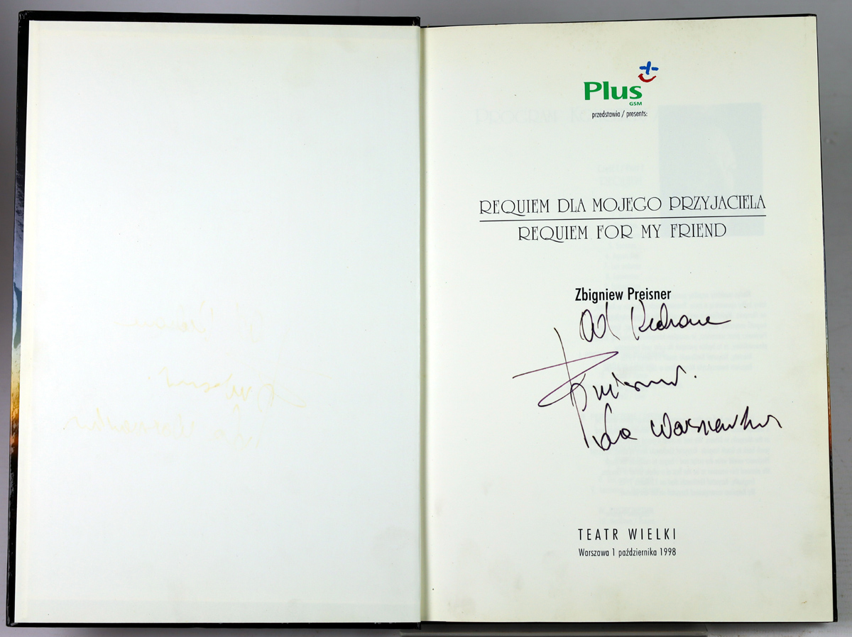 PREISNER - Requiem For My Friend - CD book limited edition autograf - obrazek 3
