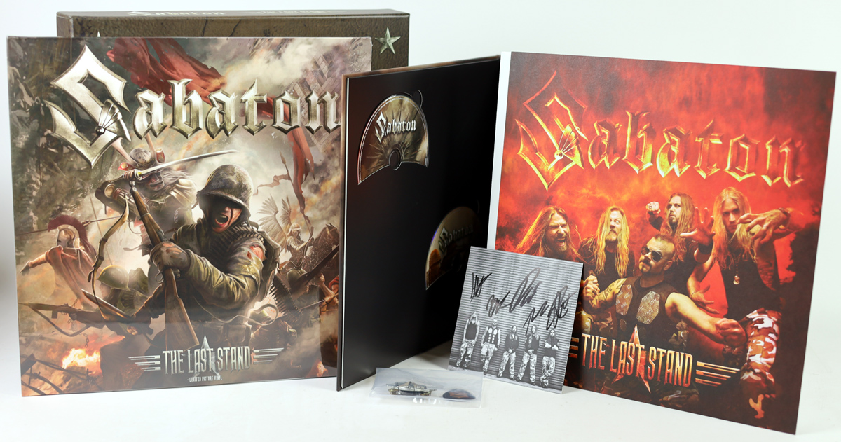 SABATON - The Last Stand - 2 LP + 2 CD + DVD BOX limited autografy - obrazek 4